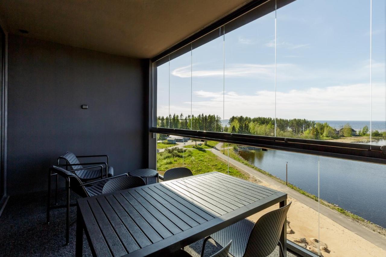 Marina Chalets Studios By Hiekka Booking - Sisaeltaeae Liinavaatteet Ja Loppusiivouksen Kalajoki Rom bilde
